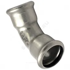 Отвод сталь нерж AISI 316L 45гр Дн 15 Ру16 пресс Inoxpres RM 181015450C