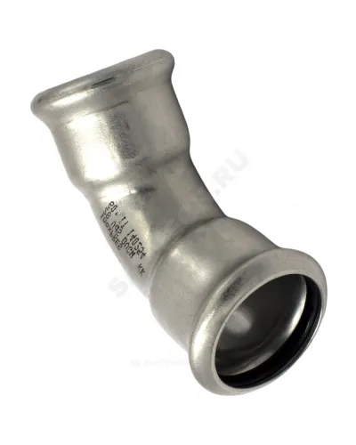 Отвод сталь нерж AISI 316L 45гр Дн 15 Ру16 пресс Inoxpres RM 181015450C