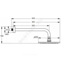 Смеситель встраиваемый для ванны с душем одноручный CERAFLEX Ideal Standard BC447AA
