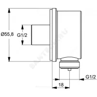 Смеситель встраиваемый для ванны с душем одноручный CERAFLEX Ideal Standard BC447AA