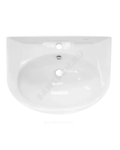 Умывальник подвесной Classic 65 1 отверстие под смеситель по центру белый Sanita Luxe WB.PD/Classic/65-C/WHT.G/S1