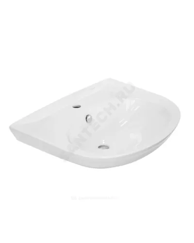 Умывальник подвесной Classic 65 1 отверстие под смеситель по центру белый Sanita Luxe WB.PD/Classic/65-C/WHT.G/S1