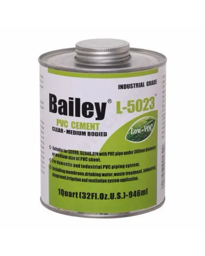 Клей для труб ПВХ 946мл Bailey L-5023