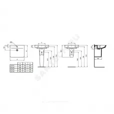 Умывальник подвесной CONNECT AIR Cube 60 1 отверстие под смеситель по центру Ideal Standard E074201