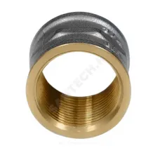 Муфта латунь никель Ду 40 (1 1/2") ВР/ВР 9018 ГОСТ 32585-2013 Aquasfera 9018-05