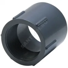 Муфта ПВХ Дн 20х1/2" Ру16 серая напорная ВР под клеевое соединение Aquaviva FTH020A