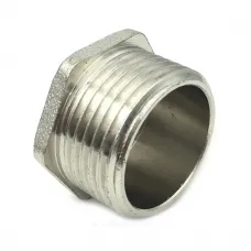 Заглушка латунь никель Ду 40 (1 1/2") НР SantechSystems