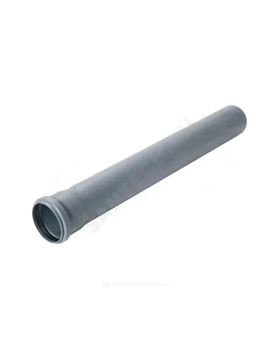 Труба PP-H с раструбом серая OPTIMA Дн 110х2,2 б/нап L=0,5м в/к VALFEX 211100050