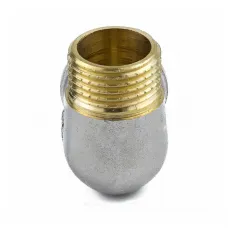 Угольник латунь никель Ду 20 (3/4") ВР/НР 9002 ГОСТ 32585-2013 Aquasfera 9002-02
