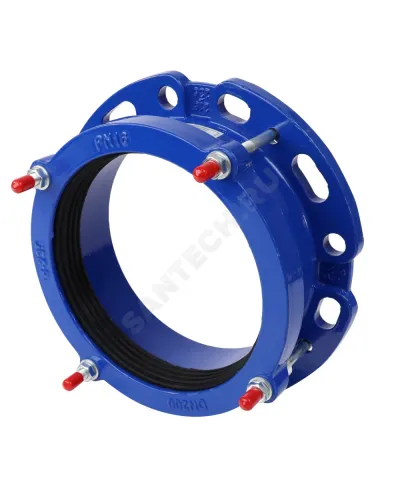 Муфта чугун соединительная Ду 175 (Дн 192-210) Ру10/16 ПФРК Benarmo 8