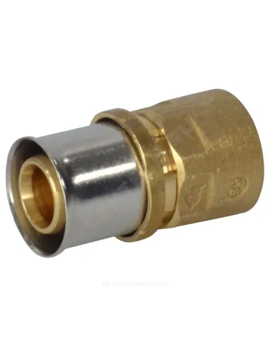 Муфта для МП/PE-X труб латунь пресс Дн 20х1/2 ВР RM109 Giacomini RM109Y037