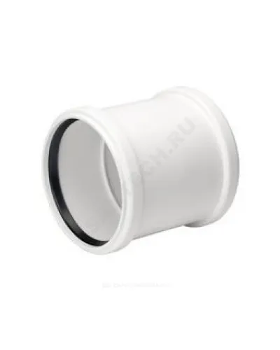 Муфта PP-H двухраструбная бесшумная белая Дн 110 б/нап Rehau 11214941001