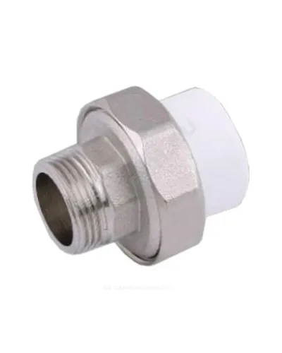 Муфта PP-R комбинированная разъемная белая Дн 20х3/4 НР VALFEX 10156120