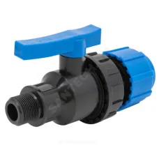 Кран шаровой компрессионный Дн 25х3/4" НР Ру16 ТПК-АКВА 553222534