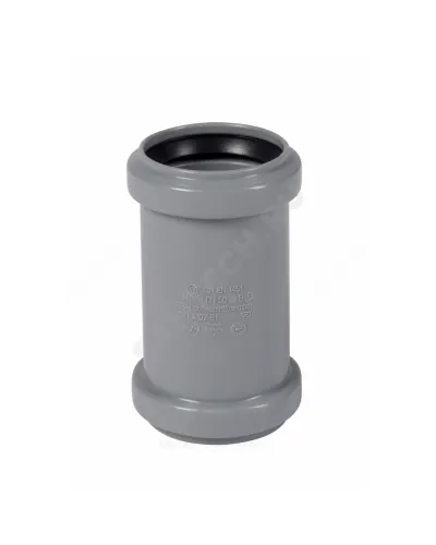 Муфта PP-H двухраструбная серая HT HTMM Дн 50 б/нап в/к Ostendorf 112510