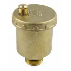 Воздухоотводчик автоматический латунь 5003 Ду 15 Ру10 G1/2" НР прямой Aquasfera 5003-01