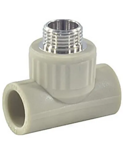 Тройник PP-R комбинированный серый Дн 32х1 НР VALFEX 10128032Г