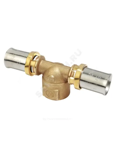 Тройник для МП/PE-X труб латунь пресс Дн 40х3/4х40 ВР RM154 Giacomini RM154Y056