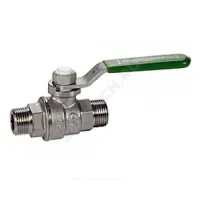 Кран шаровой латунь хром R253WL Ду 10 Ру42 НР рычаг зеленый Giacomini R253WX032