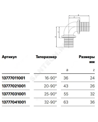 Угольник для PE-X труб аксиальный бронза Дн 16х90гр RAUTITAN PLATINUM RX Rehau 13777011001