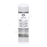 Картридж активированный уголь 1 мкм Slim Line 10" Unicorn FCBL