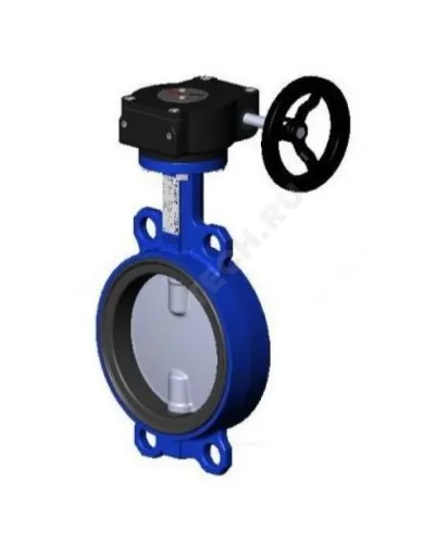 Затвор дисковый поворотный чугун VPI4449-08EP Ду 80 Ру16 межфл с редуктором диск нерж манжета EPDM Tecofi VPI4449-08EP0080