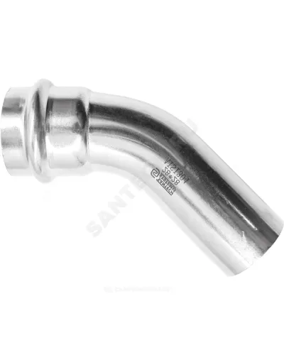 Отвод сталь нерж AISI 304 45гр Дн 42 пресс/труба SantechSystems
