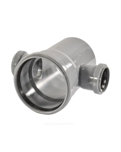 Крестовина PP-H 1-плоскостная серый Дн 110х50х50х87гр б/нап в/к VALFEX 27211550