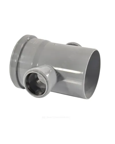 Крестовина PP-H 1-плоскостная серый Дн 110х50х50х87гр б/нап в/к VALFEX 27211550