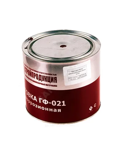 Грунтовка ГФ-021 банка 2,5кг цвет: серый ГОСТ 25129-2020