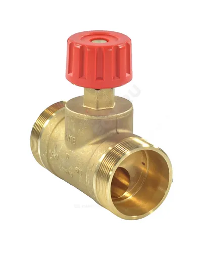 Клапан запорный ручной латунь CDT Ду 50 G2 1/4 A Ру16 НР Kvs=16м3/ч без ниппелей Danfoss 003Z7702