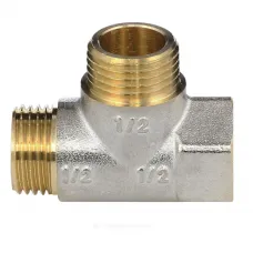 Тройник латунь никель Ду 15 (1/2") ВР/НР/НР Aquasfera 9035-01