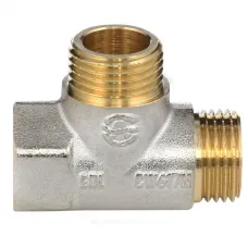 Тройник латунь никель Ду 15 (1/2") ВР/НР/НР Aquasfera 9035-01