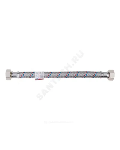 Подводка гибкая для воды нержавеющая оплетка ГИГАНТ 3/4 г-г L=0.3м AQUALINE 04946