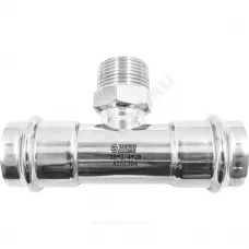 Тройник сталь нерж AISI 304 Дн 15х1/2"х15 пресс/НР SantechSystems