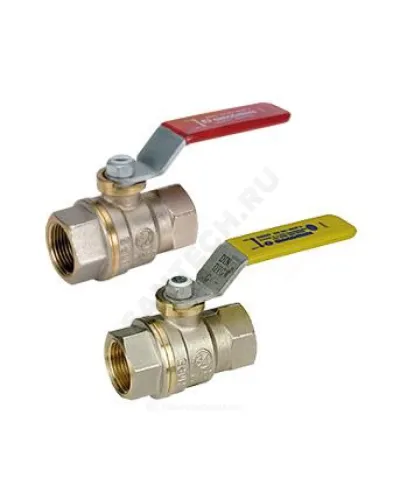 Кран шаровой DADO латунь никель газ R950 Ду 10 Ру12 ВР полнопроходной рычаг Giacomini R950X002
