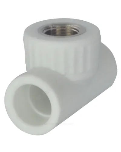 Тройник PP-R комбинированный белый Дн 20х1/2 ВР VALFEX 10127020