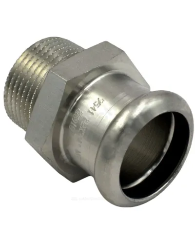 Муфта сталь нерж AISI 316L Дн 15х1/2 Ру16 пресс/НР Inoxpres RM 187102015