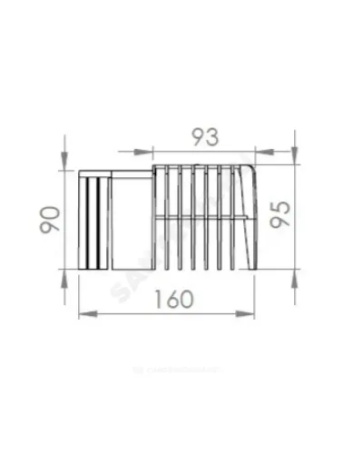 Листвоуловитель PP Дн 160 для парапетных воронок Fachmann 01.069