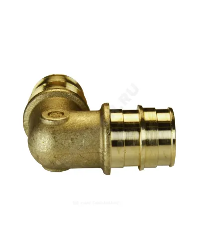 Угольник для PE-X труб радиальный латунь Дн 20х90гр РОС