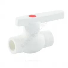 Кран шаровой PP-R белый Дн 20 внутренняя пайка OPTIMA VALFEX VALF 10145020
