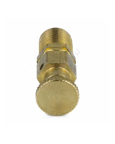 Кран Маевского ручной латунь 5006 М10х1,0 Ру10 НР с колпачком Aquasfera 5006-01