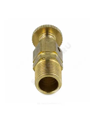 Кран Маевского ручной латунь 5006 М10х1,0 Ру10 НР с колпачком Aquasfera 5006-01