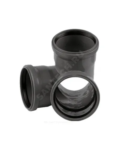 Крестовина PP-H 2-плоскостная серая HT HTED Дн 110х110х110х67гр б/нап в/к Ostendorf 115920