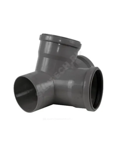 Крестовина PP-H 2-плоскостная серая HT HTED Дн 110х110х110х67гр б/нап в/к Ostendorf 115920