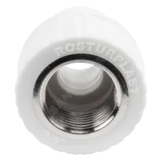 Муфта PP-R комбинированная белая Дн 25х1/2" ВР RTP (РосТурПласт) 10654