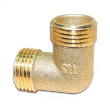 Угольник латунь Ду 15 (1/2") НР/НР Цветлит ZW50095