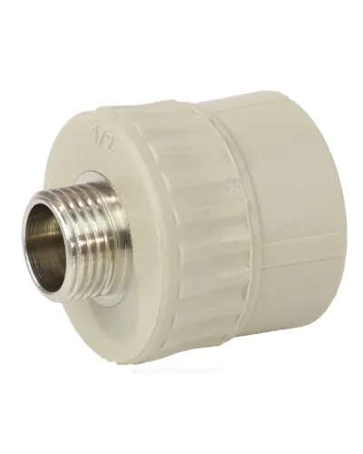 Муфта PP-R комбинированная серая Дн 20х3/4 НР VALFEX 10130120Г