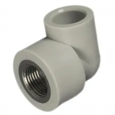 Угольник PP-R комбинированный серый Дн 20х1/2" ВР для PP-R RTP (РосТурПласт) 11038