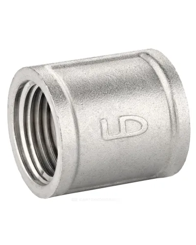 Муфта латунь никель Ду 20 (3/4) ВР/ВР LD LD.67.502.20